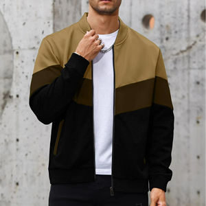 Chaqueta de bombardero de satén ligera personalizada OEM para hombre chaqueta de invierno transpirable con cuello levantado bordado Vintage con MOQ bajo - Product Image 2