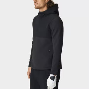 Haute qualité hommes athlétique Golf à capuche léger imperméable 1/4 quart fermeture éclair col hiver poids lourd Anti-rides sport - Product Image 3
