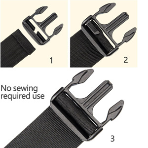 Hebillas de Liberación Lateral de Plástico POM YKK para Reparación Rápida, Sin Costuras, Reemplazo de Hebillas para Correas de Mochila, Tamaño y Color Personalizados para Bolsos - Product Image 6