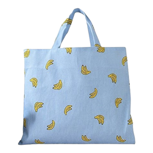 Sac fourre-tout en coton recyclable imprimé personnalisé bon marché pour soie rose blanc bleu avec logo à motif uni sur surface PCS - Product Image 5