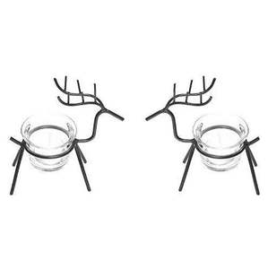 Candelabro de hierro de Reno para Navidad, soporte votivo negro para decoración de hogar y oficina, bodas, fiestas, eventos, decorativo, cantidad grande - Product Image 1