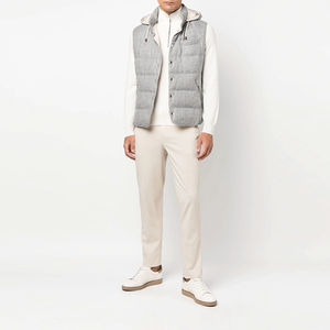 Chaqueta Acolchada Impermeable al por Mayor para Hombre, Chaleco Sin Mangas con Logotipo Personalizado, Chaleco de Burbujas Utilitario de Invierno para Hombre - Product Image 5