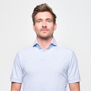 เสื้อโปโลแขนสั้นสำหรับผู้ชายผ้าฝ้ายโพลีเอสเตอร์ผ้าเทอร์รี่ปักลาย - Product Image 1