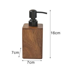 Dispensador de loción de madera de estilos simples para fregadero de cocina y baño de bajo costo 7,5x7,5x19cm Juego de accesorios con 1X dispensador de jabón - Product Image 2