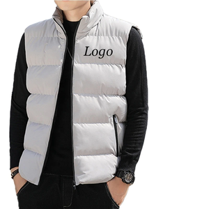 Veste bouffante sans manches pour hiver pour hommes vente en gros vestes en duvet sans manches respirantes personnalisées veste pour hommes bouffantes gilet - Product Image 2