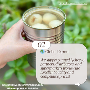 ลิ้นจี่กระป๋องพรีเมียมในน้ำเชื่อมจากเวียดนาม รับผลิตแบบ OEM/ฉลากส่วนตัว - Product Image 3