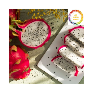 Fruta de dragón seca orgánica de Vietnam, sabor dulce, mordeduras suaves para bocadillos saludables de 99 Gold Data - Product Image 1