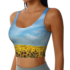 Soutien-gorge de sport de yoga au design moderne pour femmes, maintien élevé, léger, respirant, logo frontal personnalisable, utilisation pour adultes - Product Image 6