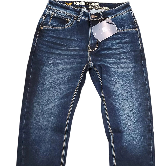 New Style Elegant Washed Denim Jeans Street Trend Retro Regular Fit Straight-leg Solid Party Formal Men's Winter/Autumn/Summer