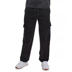 Pantalones cargo casuales de algodón polar para hombres con costuras duraderas - Product Image 4
