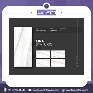 Nuevo diseño de azulejos de porcelana de calidad superior Eira Staturio del fabricante superior de la India 600x1200mm - Product Image 2
