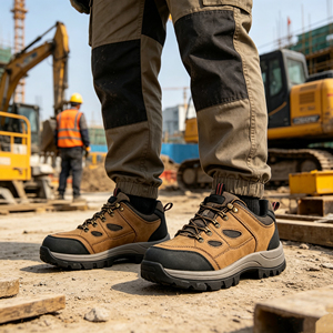 Chaussures de sécurité pour hommes SOLID STONE, embout en acier, imperméables, antidérapantes, robustes, pour chantier, <span class=keywords><strong>achat</strong></span> en gros - Product Image 2