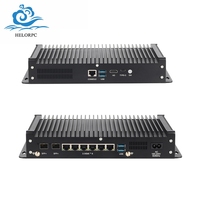 HelorPC Mini Firewall PC Intel Core I5 1235U CPU Dengan 2 SFP+ 10G Fiber 6 RJ45 2.5G LAN DDR5 Win10 Win11 Linux Ubuntu Soft Router