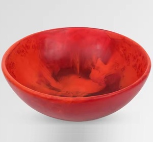 Bol en résine élégant bol de service décoratif fait à la main pour la décoration intérieure bol de service à salade Snack quantité en vrac bas prix de qualité supérieure - Product Image 2
