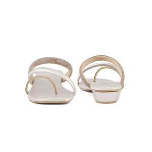 Sandalias de tacón dorado FN0677 Chappal elegante y elegante - Product Image 2