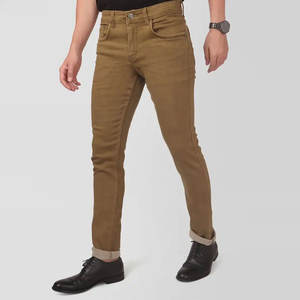 Logotipo de impresión personalizada Último precio Pantalones vaqueros de los hombres Precio al por mayor Sólido Último diseño Pantalones vaqueros para hombres - Product Image 2