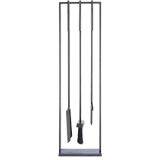 Ensemble de salle à manger d'extérieur design moderne avec cheminée au charbon pour installation en coin pour villa - Product Image 4