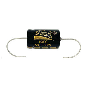 Condensadores electrolíticos de aluminio de alto voltaje-Cables axiales 50UF 600V para radios vintage, televisores, amplificadores de guitarra y equipos de audio - Product Image 1