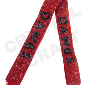 Sangle de sac à main en perles étoilées Sangles de sac en perles de rocaille en or blanc personnalisées pour sacs - Product Image 2