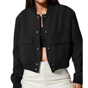 <b>Lightweight</b> Casual <b>Bomber</b> <b>Jacket</b> <b>Women</b> Custom Street Fashion Outerwear Cheap Price Wholesale Rate Custom Fashion OEM 2026 - Product Image 6
