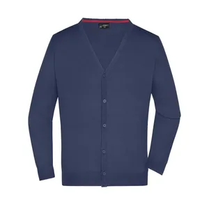 Custom Men's V-Neck <b>Cardigan</b> Promotional Polo Shirts for Merchandising - Product Image 4