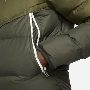 Veste matelassée pour homme, protection contre le froid hivernal, avec tissu en toile, col montant, logo frontal, imperméable et réversible - Product Image 5