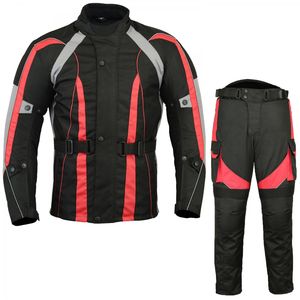 Veste de moto imperméable Veste de moto + pantalon Vêtements de moto de course d'équitation Combinaison de moto pour 4 saisons - Product Image 2