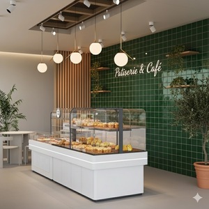 เฟอร์นิเจอร์บาร์สำหรับโรงแรมและร้านกาแฟทำจากไม้ตุรกีตู้โชว์และตกแต่งเบเกอรี่ - Product Image 1