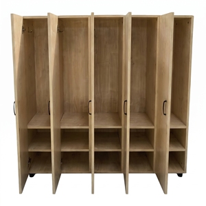 Armoire de classement blanche minimaliste pour bureau à domicile ou usage commercial, en MDF et MFC, avec cinq portes, mobilier de bureau - Product Image 6
