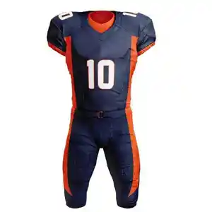 Uniforme de football américain taille adulte prix d'usine vente en ligne sur mesure uniforme de football américain pour hommes