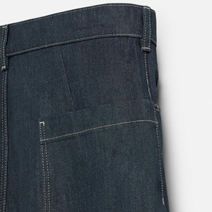 Personnalisé Fabricant Hommes Fermeture Éclair Braguette Coupe Ample 100% Coton Denim Lourd Demi Pantalon Baggy Jeans Jorts Skate Shorts pour Hommes - Product Image 6