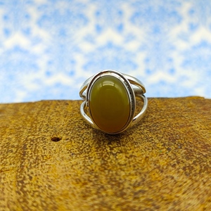 Bague œil de chat en argent 925 faite à la main avec bijoux en diamant fantaisie à double bande pour femmes, cadeau d'anniversaire et de mariage d'Inde - Product Image 2