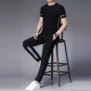 ชุดเสื้อกางเกงวิ่งจ๊อกกิ้งเก๋ไก๋สำหรับผู้ชายชุดออกกำลังกายผู้ชายแบบดั้งเดิมชุดออกกำลังกายกราฟิกสำหรับผู้ชาย - Product Image 4