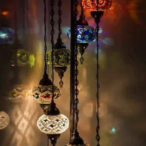 Turkish <b>Floor</b> <b>Lamp</b> 7 Globe <b>Floor</b> <b>Lamp</b> Handmade Lampshade With Tiffany Stained Glass Mosaic Turkish <b>Lamp</b> <b>Base</b> Ottoman Otantic - Product Image 2