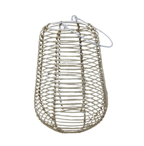 Nuevo farol decorativo de hierro/caña, farol de soporte de vela con acabado Natural Para Boda y decoración del hogar hecho a mano - Product Image 1