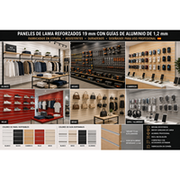 Panneaux de mur à lattes en chêne Cambrigh renforcés de 19 mm, inserts en aluminium noir de 1,2 mm, 1200x2440 mm, fabriqués en Espagne, catégorie de produit : panneaux d'affichage