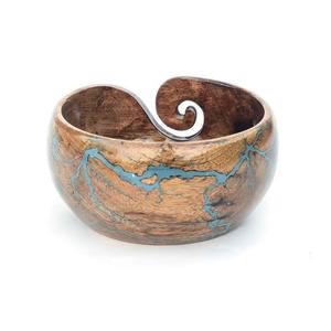 Cuenco para Hilos de Madera de Acacia de Excelente Calidad con Alimentador de Hilos Curvo para Tejer, Disponible a un Precio Accesible desde India - Product Image 5