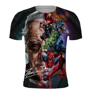 OEM tùy chỉnh thiết kế logo động vật nghệ thuật trừu tượng chóng mặt 3D in kỹ thuật số khỉ mặt mô hình giản dị Ngắn Tay Áo T-shirt - Product Image 6