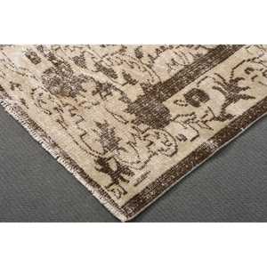 6x9.4 ft Rug, Large Vintage Rug, <b>Brown</b> Patchwork Rug - Product Image 5