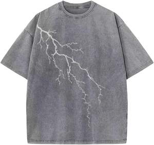 เสื้อยืดแนวสตรีทแวร์แนวสตรีทแวร์แนววินเทจของผู้ชายเสื้อใส่ได้ทั้งชายและหญิงเสื้อยืดทรงหลวมโอเวอร์ไซส์2025 - Product Image 6