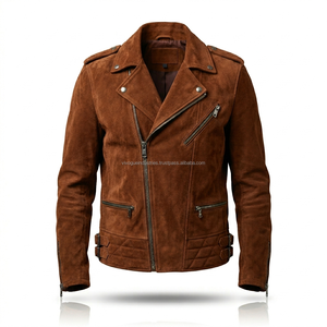 Premium Genuine <b>Suede</b> Leather <b>Jacket</b> Manufacturer Custom Design Wholesale Luxury Quality for US & EU Brands - Product Image 5