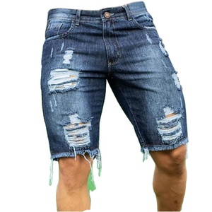 Shorts de mezclilla de verano para hombre, casuales, estilo americano, holgados, rectos, de longitud media, con posibilidad de personalización. - Product Image 1