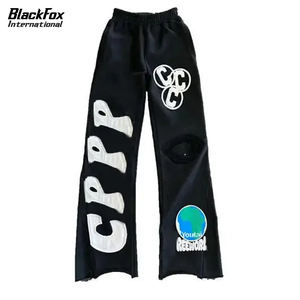 กางเกงซับเหงื่อของผู้ชายกางเกงซักเหงื่อผ้าฝืดสำหรับพิมพ์พัฟกางเกงเอวยางยืดไซส์ใหญ่พิเศษตามสั่ง2025 - Product Image 2