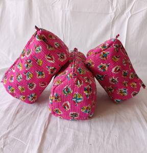 <b>Toiletry</b> Pouches <b>for</b> <b>Women</b> With Zipper in 3 Pcs Handmade Block Printed <b>Toiletry</b> Pouch Makeup Accessory Cosmetic Organizer - Product Image 5