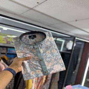 Festival Wear Coton Avec Impression Numérique Et Lucknowi Work Kurta Pajama World Wide Exportateur Et Fournisseur - Product Image 1