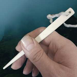 Fabriqué à la main imperméable moderne Buffalo os laçage fil aiguille naturel poli outil Crochet tricot tissage couture - Product Image 4