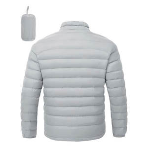 Chaqueta de invierno acolchada con aislamiento empacable ligera para hombre, abrigo hinchado alternativo de plumón resistente al agua de alta calidad - Product Image 2