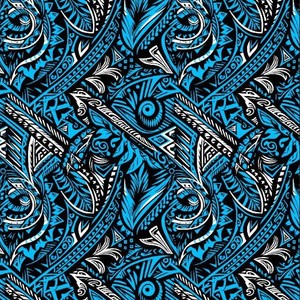 ใหม่ผ้าฝ้ายนุ่มชนเผ่าซามัวโพลินีเซียนลวดลายใหม่ในสีหนาและสดใสสดใสมาเร็วๆ นี้ - Product Image 4