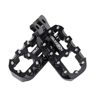 JFG CNC Aluminium-Fußrasten für Sur Ron Light Bee X S Elektrofahrrad, Breite Plattform, Rutschfeste Pedale, Montage-Kit