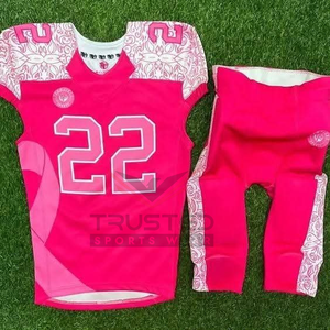 Uniforme de football américain avec nom et numéro d'équipe, taille plus, manches courtes, couleurs personnalisées - Service OEM/ODM - Product Image 4